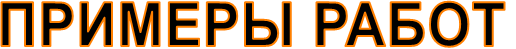 ПРИМЕРЫ РАБОТ
